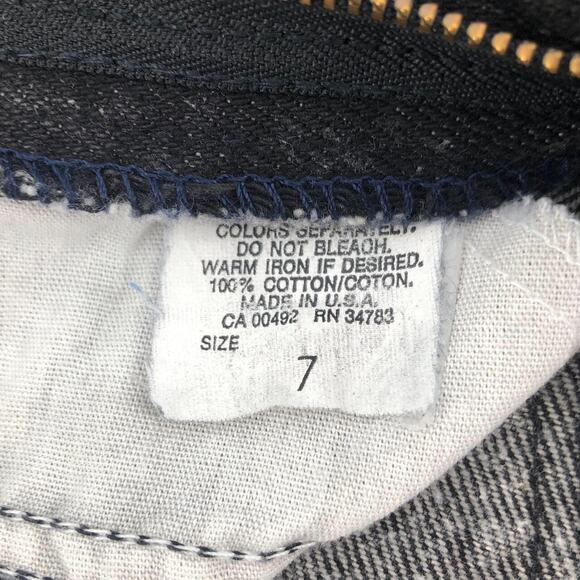 90s Lee black stone washed denim jean skirt 1990s vintage - Picture 4 of 4